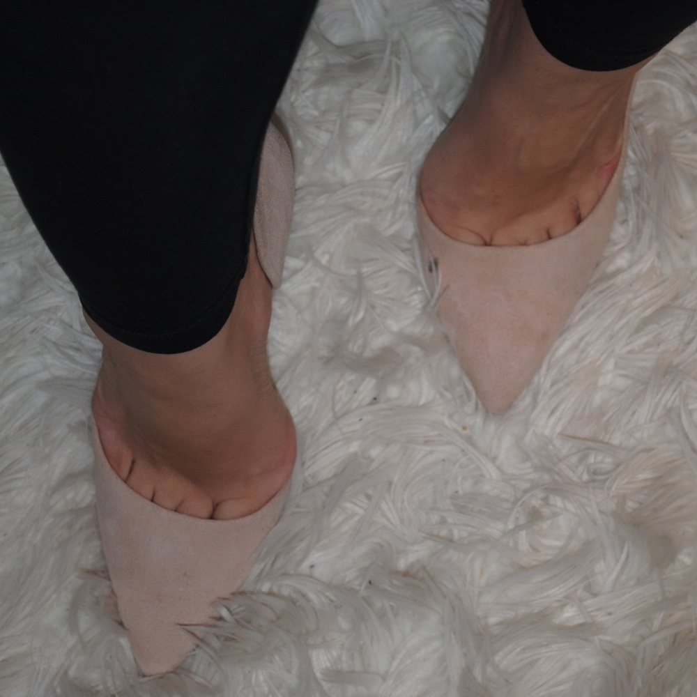 Pink Steve Madden Faux Suede Heels